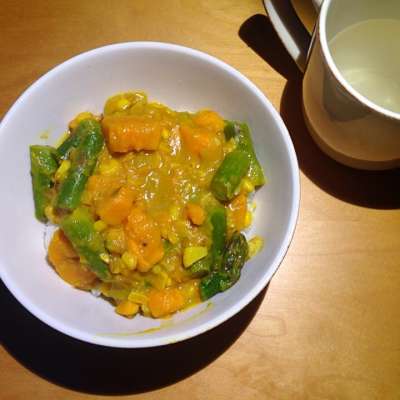 Sweet Potato & Asparagus Curry