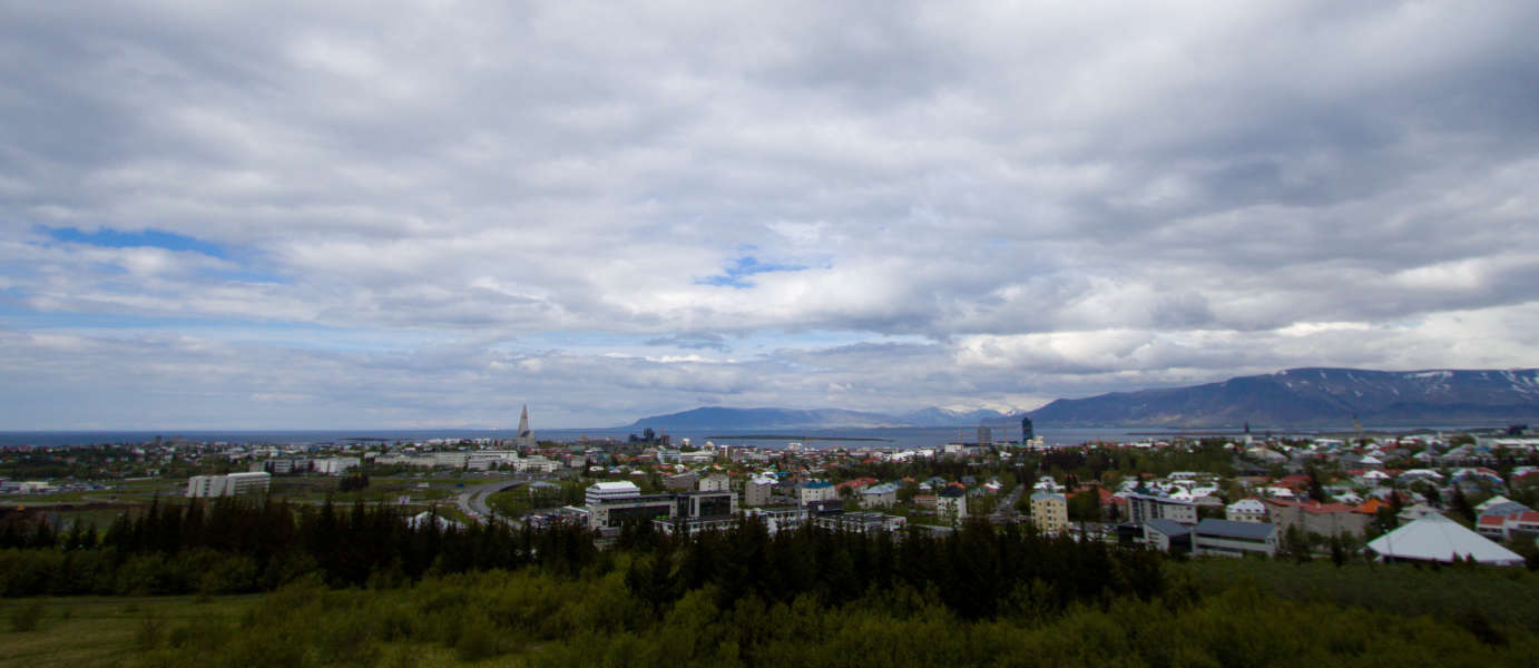 Looking over Reykjavik from Perlan